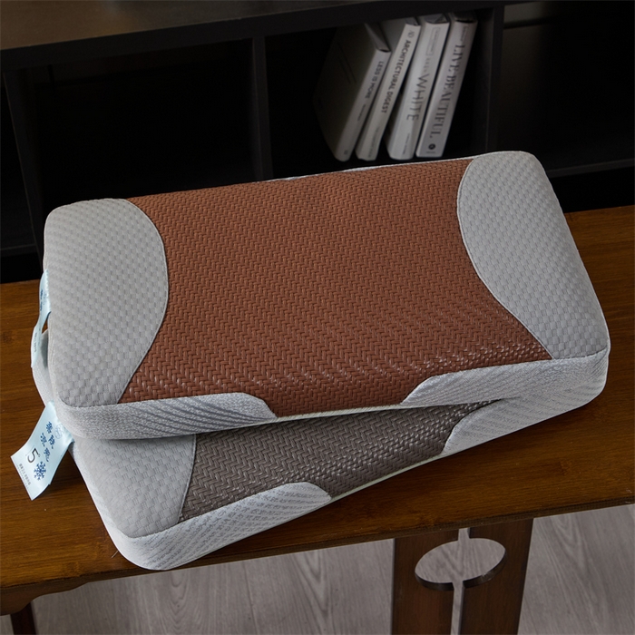 （总）仁宇枕业 2026新款新品 夏季仿古藤立体花草枕头荞麦枕头枕芯