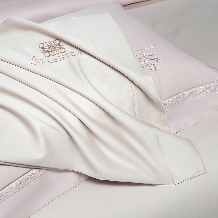 91家纺网 家纺一手货源 找家纺 （总）诗黛尔 2026春夏新款长绒棉刺绣 克罗星系列