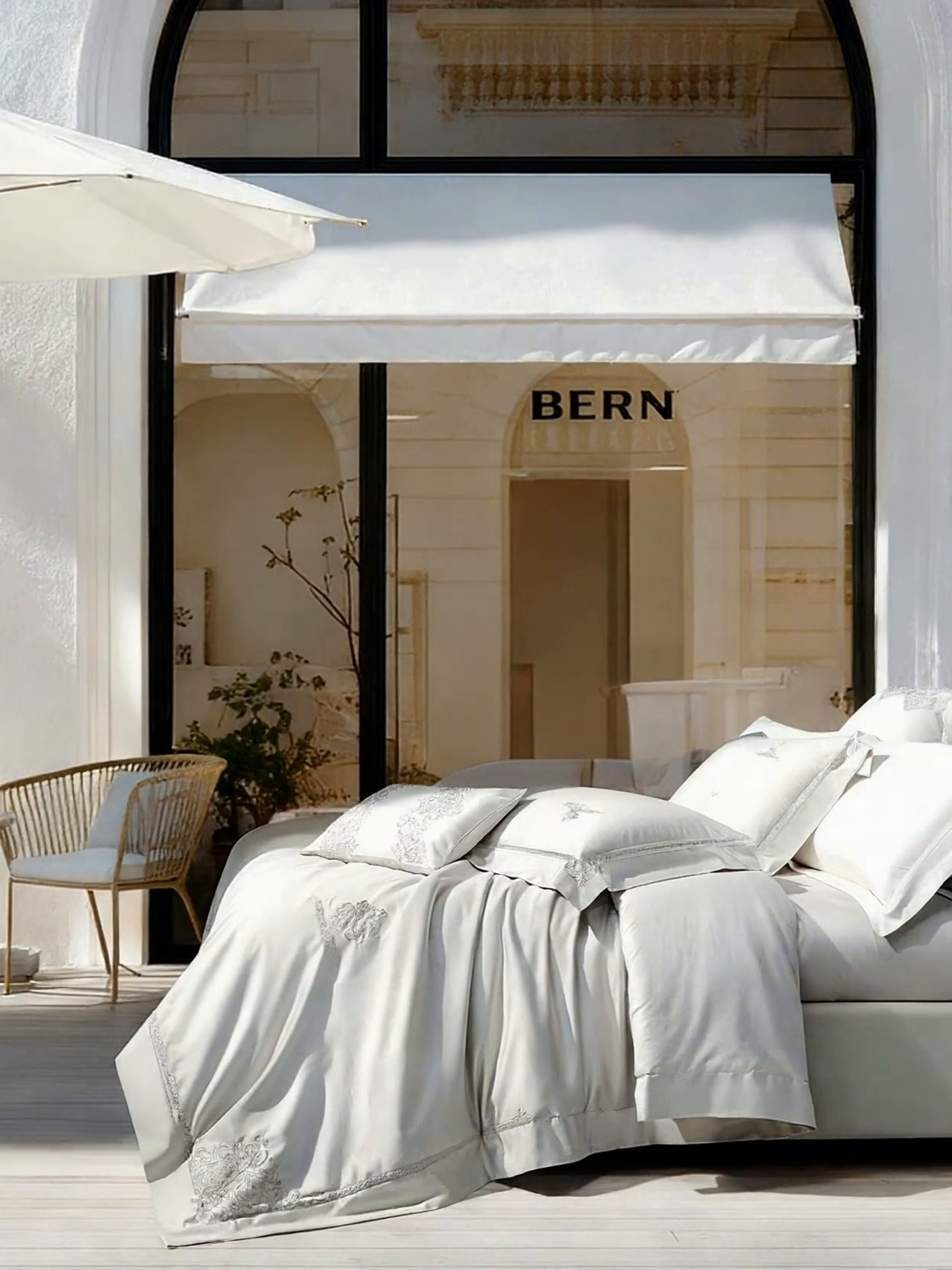 91家纺网 家纺一手货源 找家纺 （总）诗黛尔 2026春夏新款长绒棉刺绣 克罗星系列