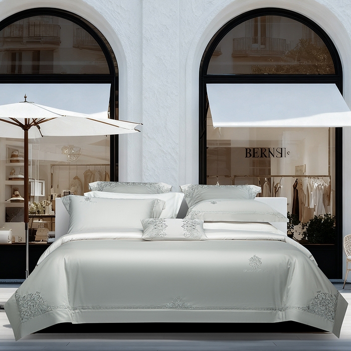 诗黛尔 2026春夏新款长绒棉刺绣 克罗星系列 克罗星-绅士灰