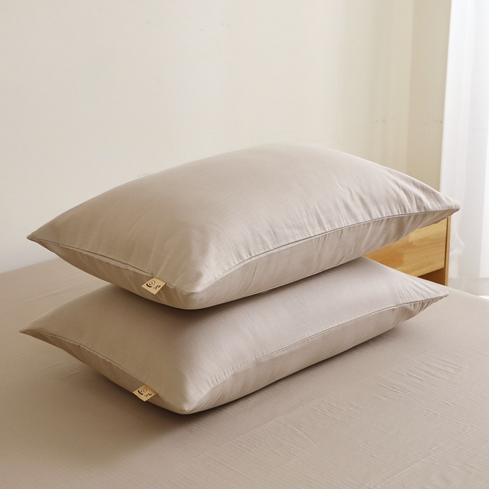 91家纺网 家纺一手货源 找家纺 晶缦家纺 2026新款纯棉纯色A类全棉双层纱单品床笠床笠单件单床笠（水洗预处理）-觅琳系列 觅琳-浅卡其