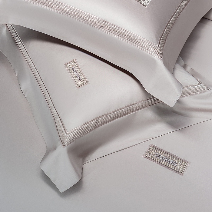 91家纺网 家纺一手货源 找家纺 诗黛尔 2026春夏新款长绒棉刺绣 兰博系列 淡雅紫