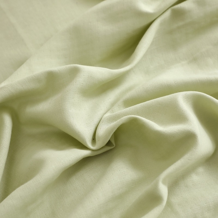 91家纺网 家纺一手货源 找家纺 晶缦家纺 2026新款纯棉纯色A类全棉双层纱单品被套被套单件单被套（水洗预处理）-觅琳系列 觅琳-浅春绿