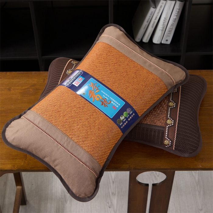 91家纺网 家纺一手货源 找家纺 （总）仁宇枕业 2026新款新品 夏凉清凉冰藤席凉席荞麦枕头枕芯