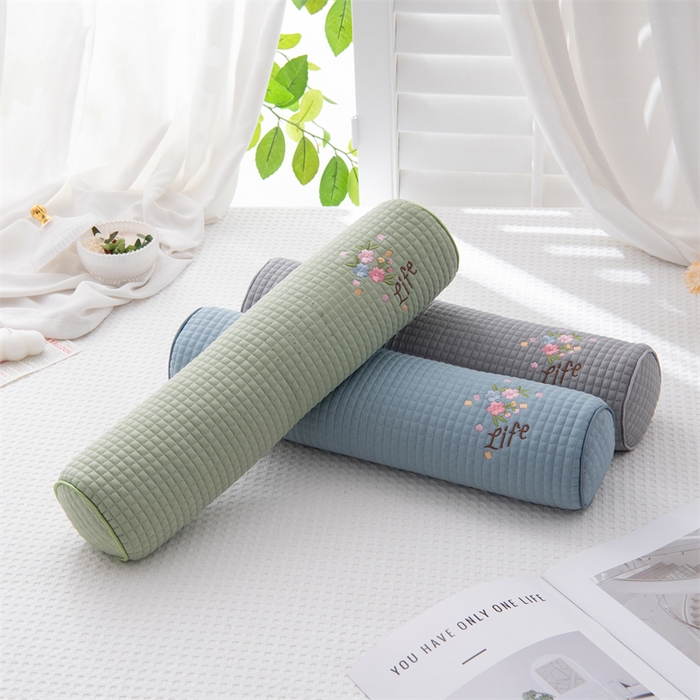 91家纺网 家纺一手货源 找家纺 （总）仁宇枕业 2026新款新品冰豆豆颈椎圆柱枕芯繁花系列冰丝糖果枕腰枕头枕芯