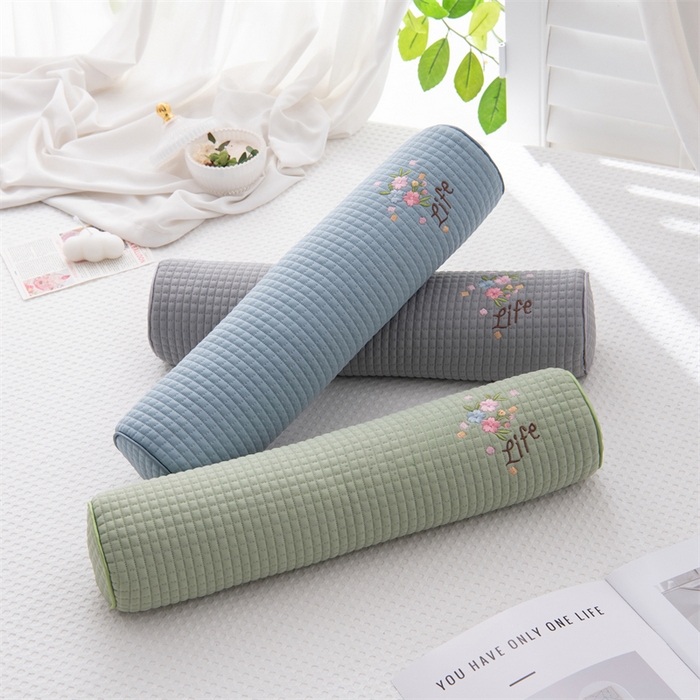 91家纺网 家纺一手货源 找家纺 （总）仁宇枕业 2026新款新品冰豆豆颈椎圆柱枕芯繁花系列冰丝糖果枕腰枕头枕芯