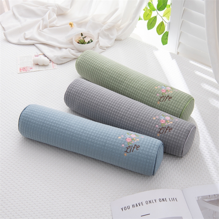 91家纺网 家纺一手货源 找家纺 （总）仁宇枕业 2026新款新品冰豆豆颈椎圆柱枕芯繁花系列冰丝糖果枕腰枕头枕芯