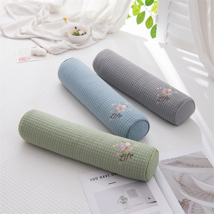 91家纺网 家纺一手货源 找家纺 （总）仁宇枕业 2026新款新品冰豆豆颈椎圆柱枕芯繁花系列冰丝糖果枕腰枕头枕芯