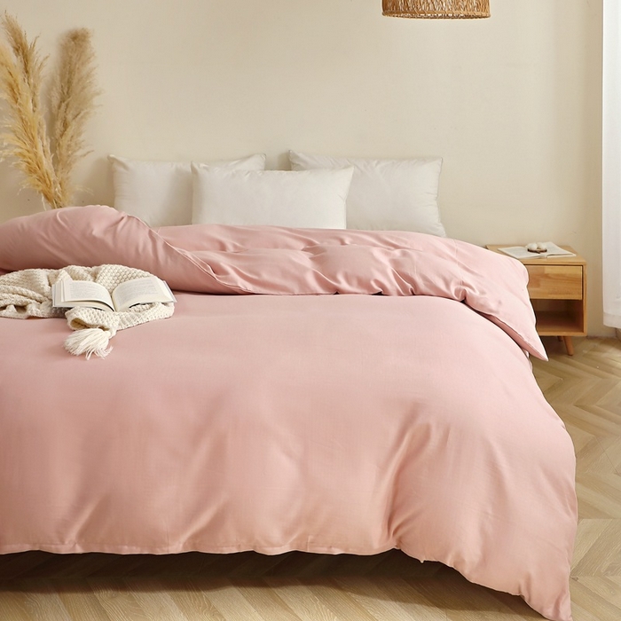 91家纺网 家纺一手货源 找家纺 （总）晶缦家纺 2026新款纯棉纯色A类全棉双层纱四件套（水洗预处理）-觅琳系列