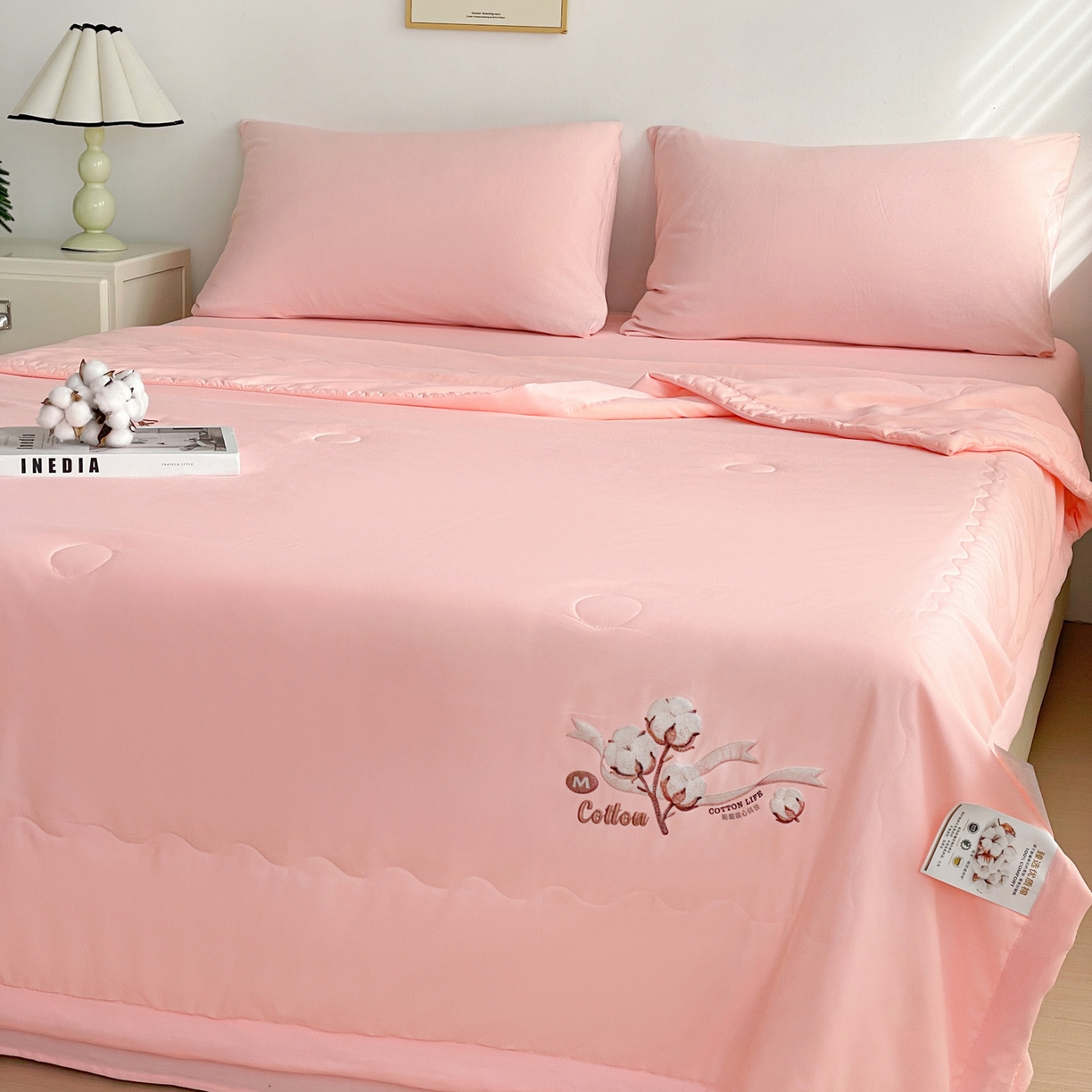 91家纺网 家纺一手货源 找家纺 （总）易展家居 2026新款水洗棉新疆棉花夏被-棉花