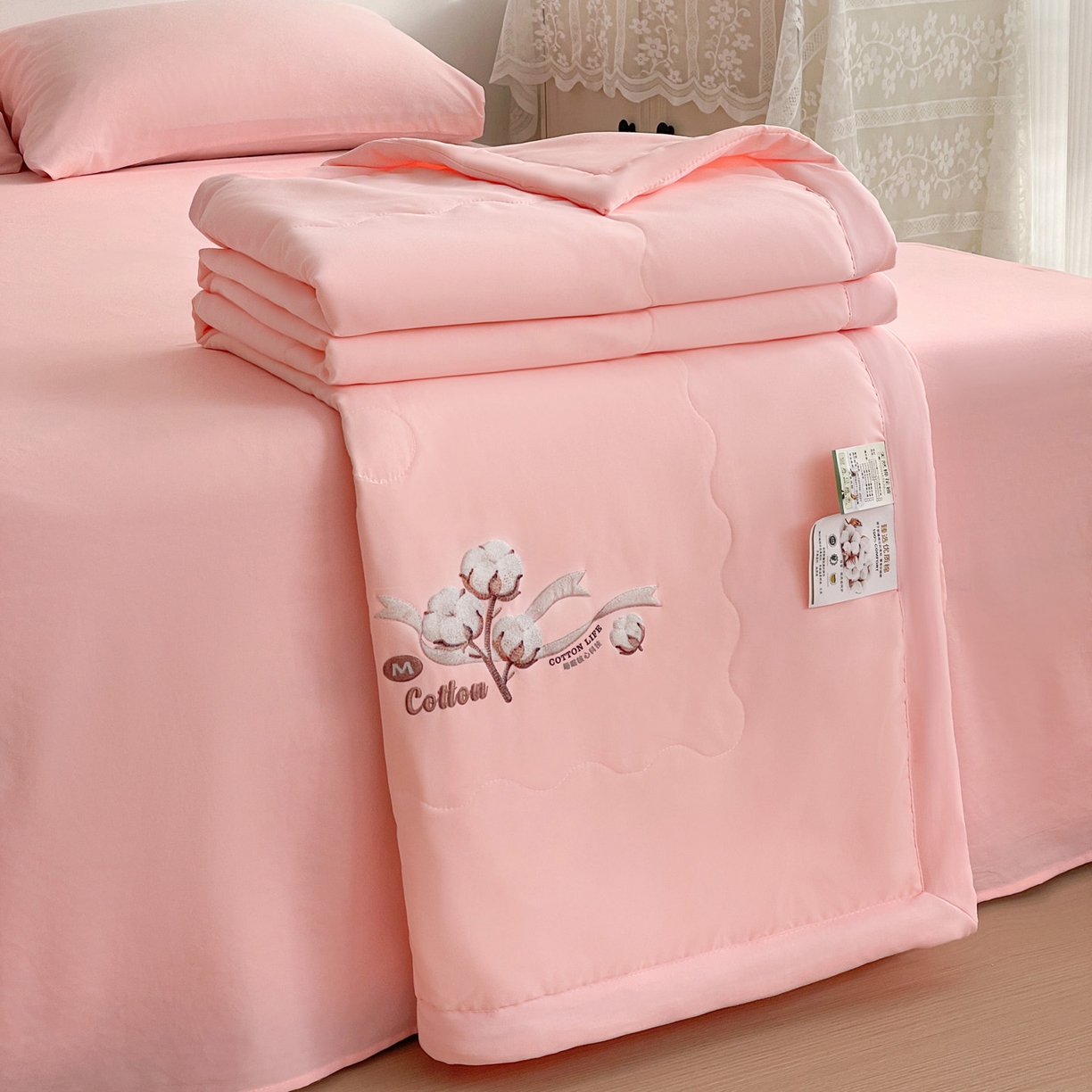 91家纺网 家纺一手货源 找家纺 （总）易展家居 2026新款水洗棉新疆棉花夏被-棉花