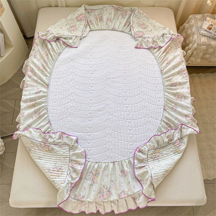 91家纺网 家纺一手货源 找家纺 （总）宜凡家纺 2026新款全棉印花夹棉床笠四件套