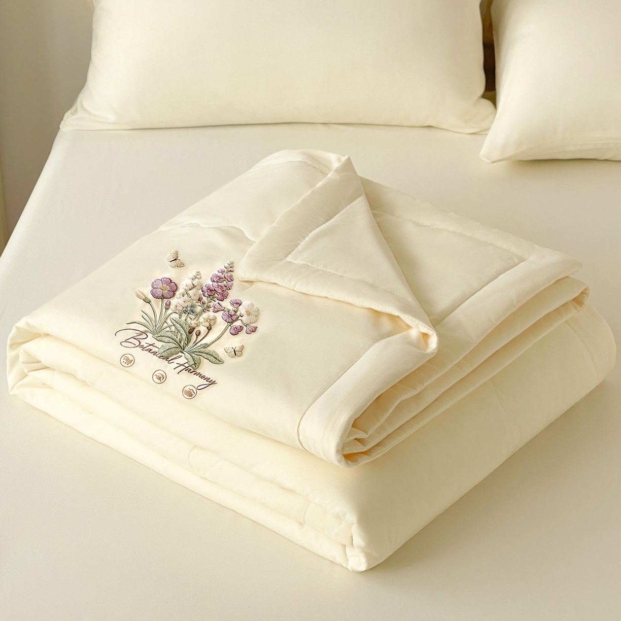 91家纺网 家纺一手货源 找家纺 （总）易展家居 2026新款水洗棉大豆纤维夏被-蝶语花香