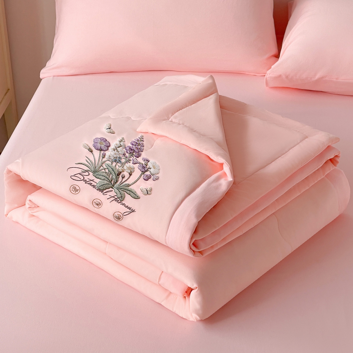 91家纺网 家纺一手货源 找家纺 （总）易展家居 2026新款水洗棉大豆纤维夏被-蝶语花香