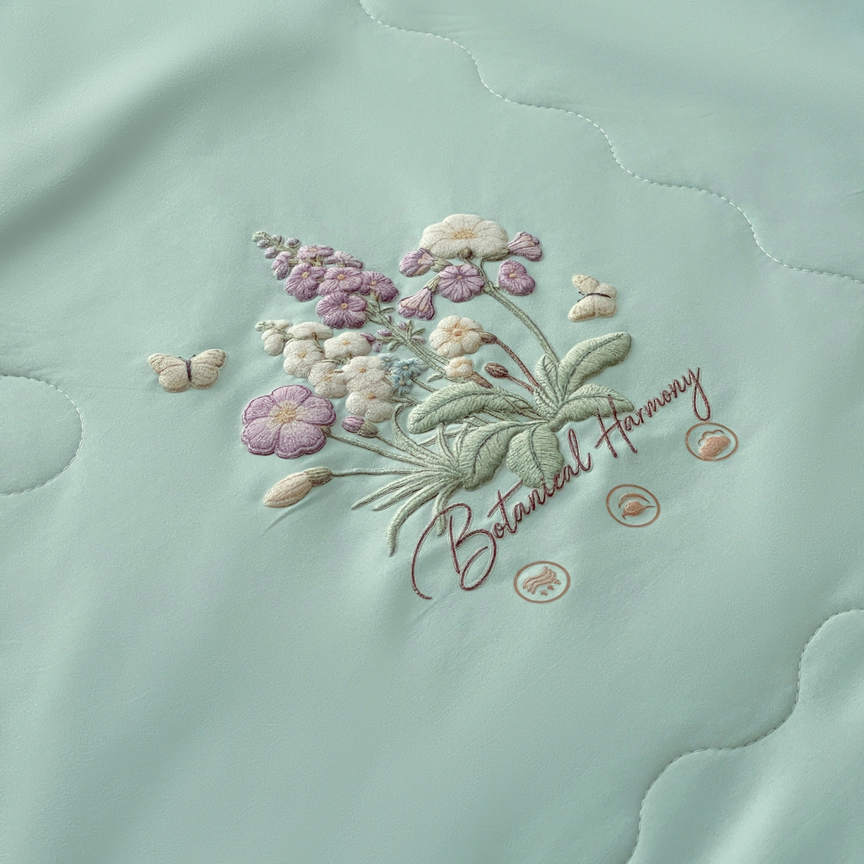 91家纺网 家纺一手货源 找家纺 易展家居 2026新款水洗棉大豆纤维夏被-蝶语花香 蝶语花香-青色