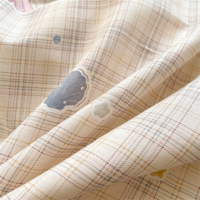 91家纺网 家纺一手货源 找家纺 宜凡家纺 2026新款全棉印花夹棉床笠四件套 海底世界