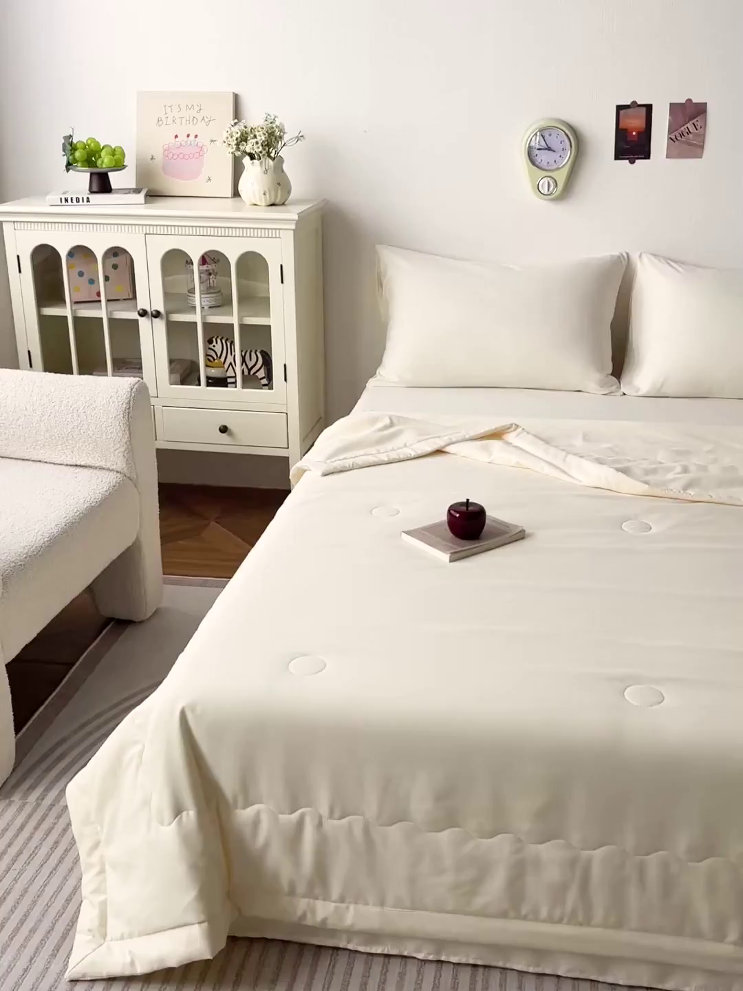 91家纺网 家纺一手货源 找家纺 易展家居 2026新款水洗棉大豆纤维夏被-蝶语花香 蝶语花香-浅黄