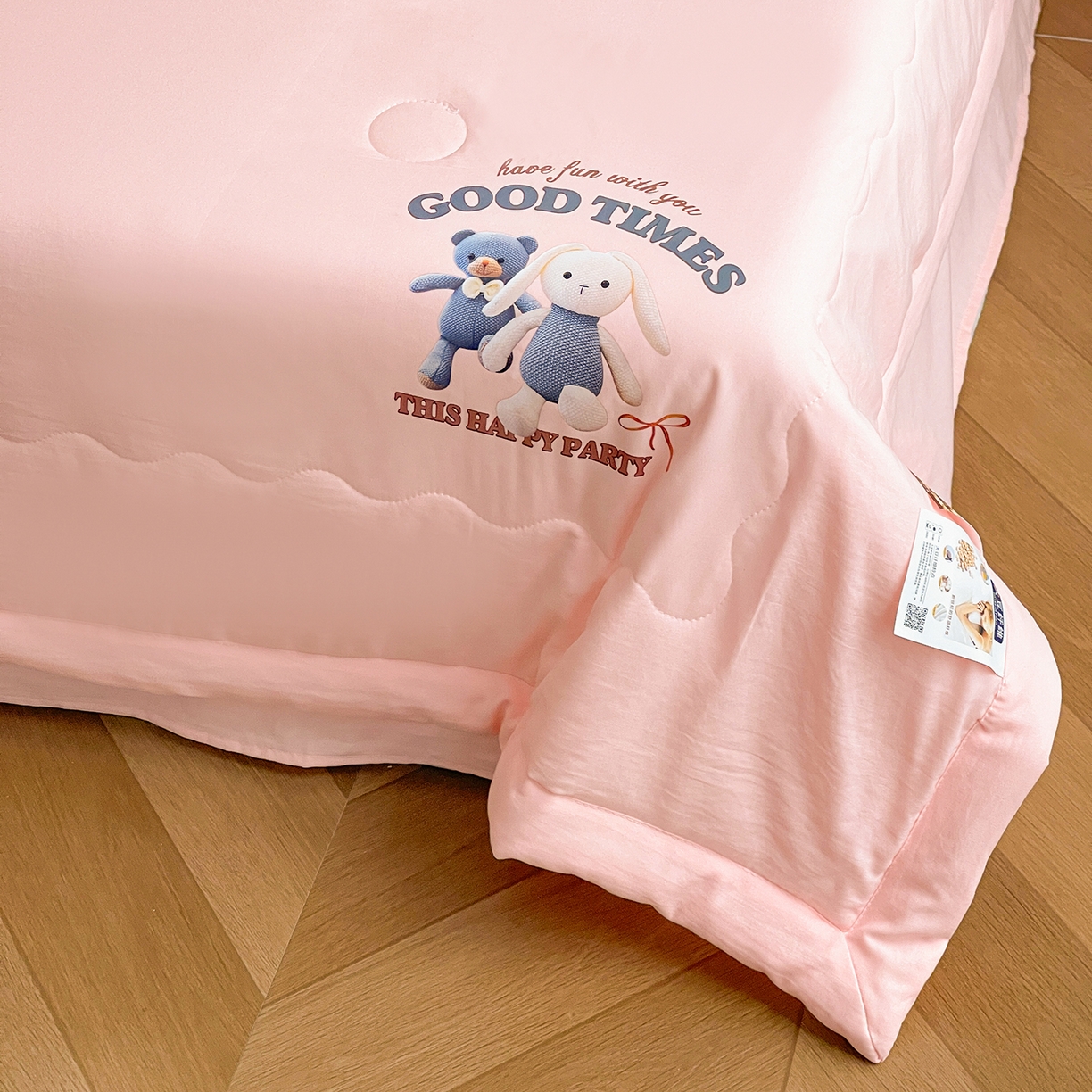 91家纺网 家纺一手货源 找家纺 （总）易展家居 2026新款水洗棉大豆纤维夏被-布偶乐园