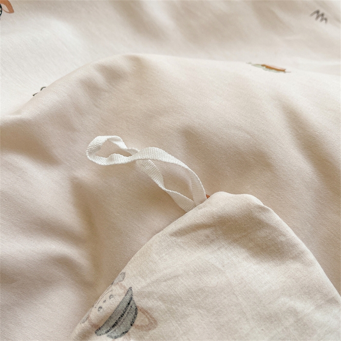 91家纺网 家纺一手货源 找家纺 宜凡家纺 2026新款全棉印花夹棉床笠四件套 森林动物派