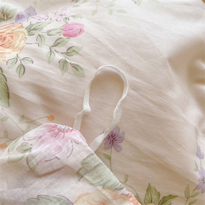 91家纺网 家纺一手货源 找家纺 宜凡家纺 2026新款全棉印花夹棉床笠四件套 玉容昭婉