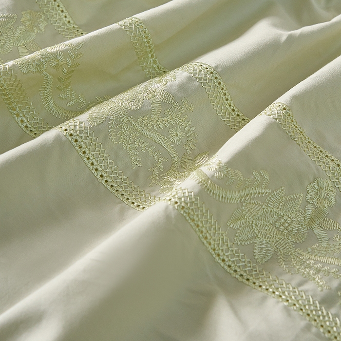 91家纺网 家纺一手货源 找家纺 （总）美达家纺 2026新款全棉纯棉60s提花绣花床裙单床裙床裙单件