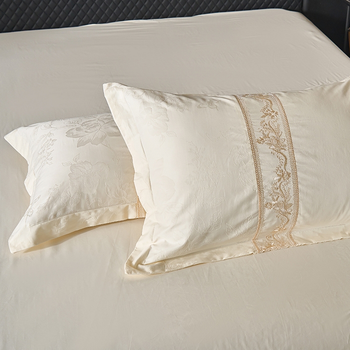 91家纺网 家纺一手货源 找家纺 （总）美达家纺 2026新款全棉纯棉60s提花绣花吊边床单四件套