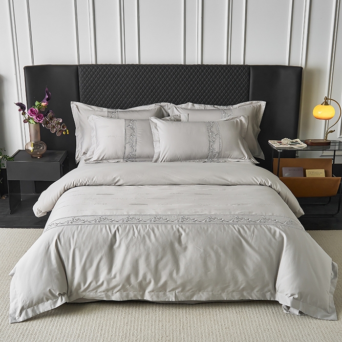 91家纺网 家纺一手货源 找家纺 （总）美达家纺 2026新款全棉纯棉60s提花绣花吊边床单四件套