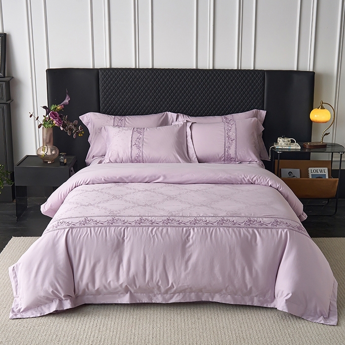 91家纺网 家纺一手货源 找家纺 （总）美达家纺 2026新款全棉纯棉60s提花绣花吊边床单四件套