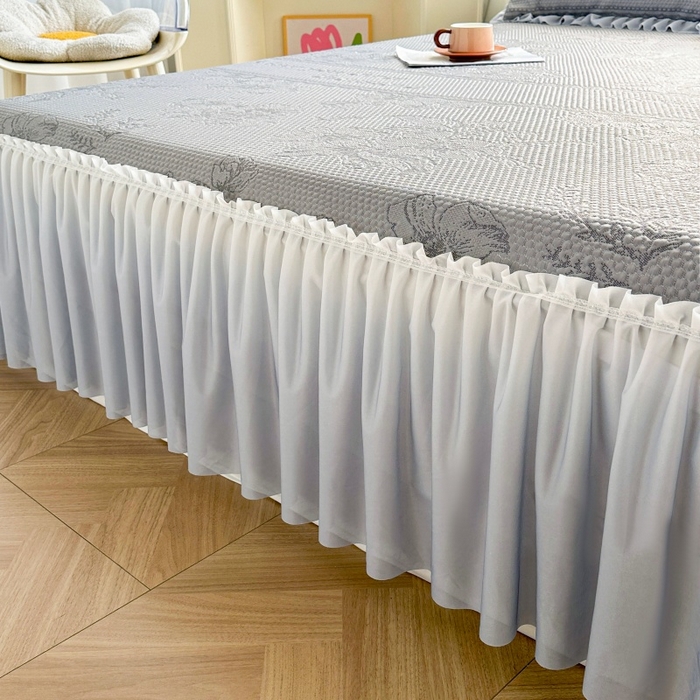 91家纺网 家纺一手货源 找家纺 怡源梦 2026新款冰豆豆凉感凉席单枕套-花之恋系列 花之恋 灰色