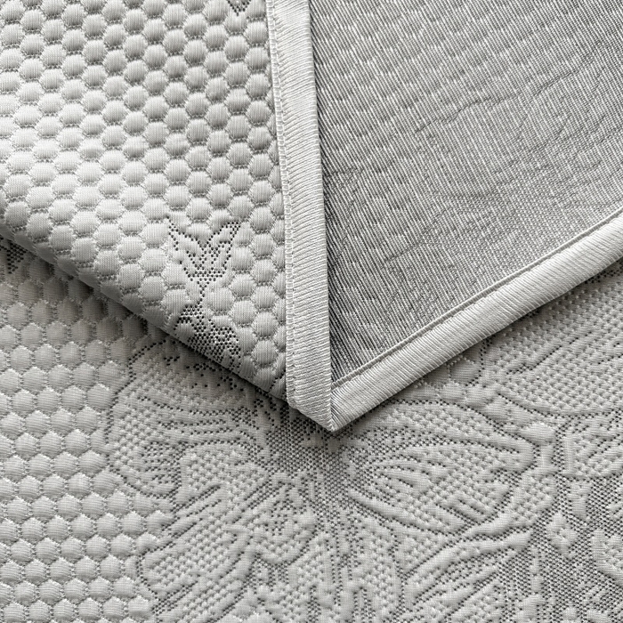 91家纺网 家纺一手货源 找家纺 怡源梦 2026新款冰豆豆凉感凉席单枕套-花之恋系列 花之恋 灰色