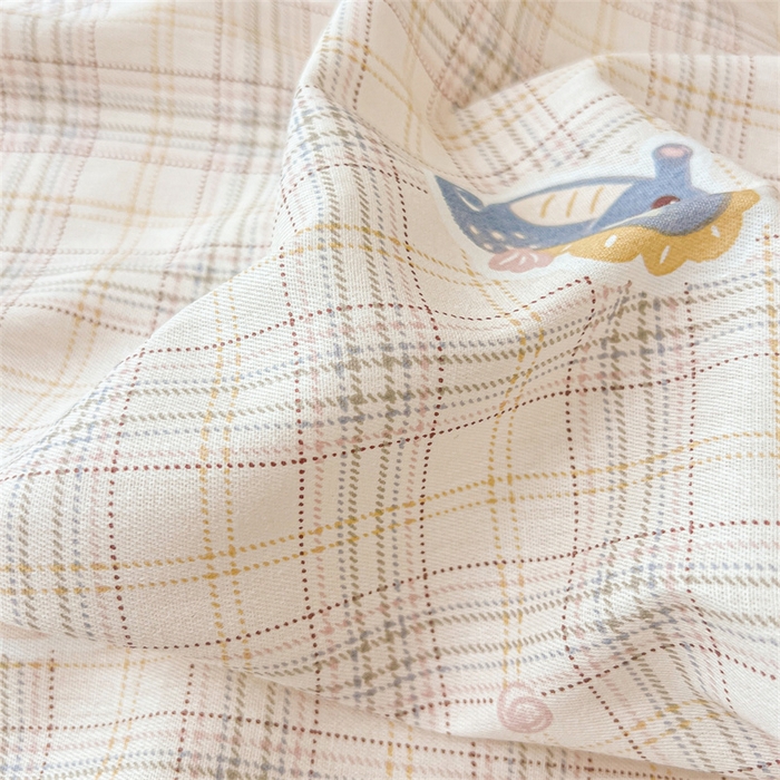 91家纺网 家纺一手货源 找家纺 宜凡家纺 2026新款全棉公主风夹棉床裙四件套 海底世界