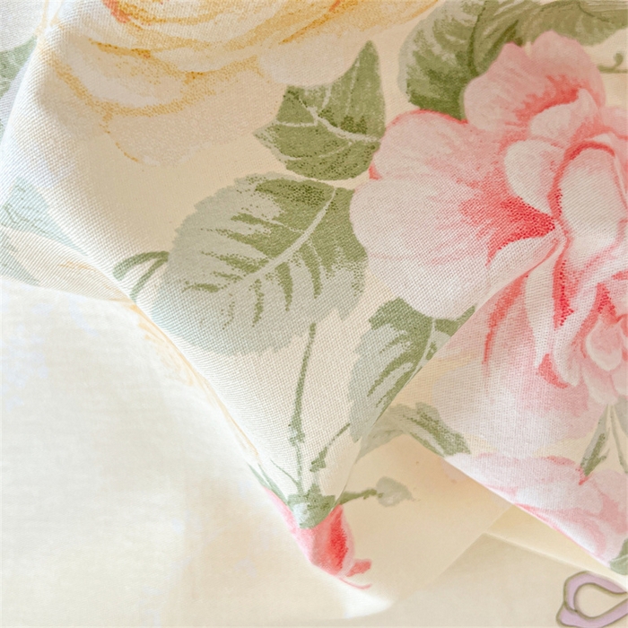 91家纺网 家纺一手货源 找家纺 宜凡家纺 2026新款全棉公主风夹棉床裙四件套 沐颜月朵