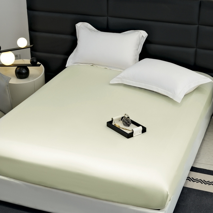 91家纺网 家纺一手货源 找家纺 梵克保罗 2026新款莱赛尔单床笠床笠单件单品床笠 晨露绿