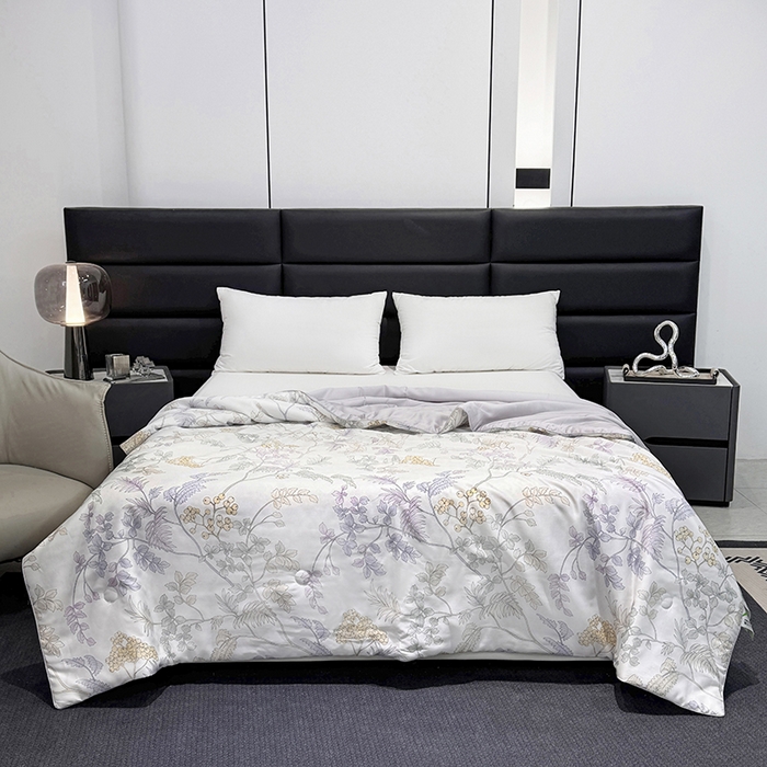 91家纺网 家纺一手货源 找家纺 梵克保罗 2026新款简约莱赛尔夏被夏凉被空调被 析漫枝