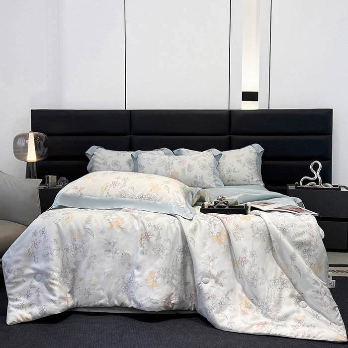 91家纺网 家纺一手货源 找家纺 （总）梵克保罗 2026新款简约莱赛尔夏被夏凉被空调被四件套