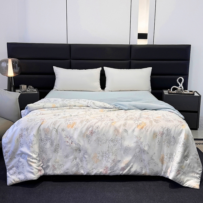 91家纺网 家纺一手货源 找家纺 （总）梵克保罗 2026新款简约莱赛尔夏被夏凉被空调被四件套