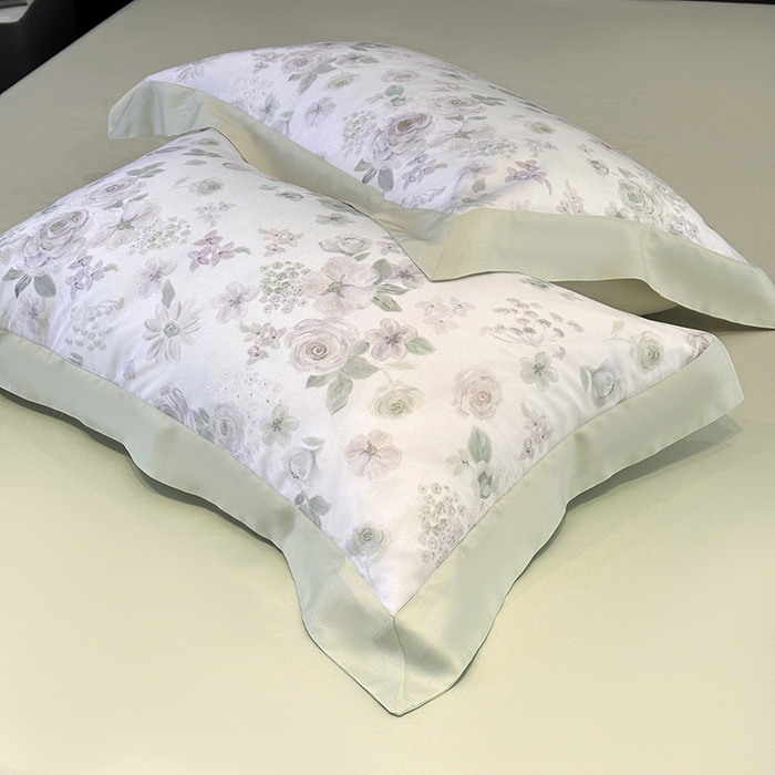 91家纺网 家纺一手货源 找家纺 梵克保罗 2026新款简约莱赛尔夏被夏凉被空调被四件套 念池花