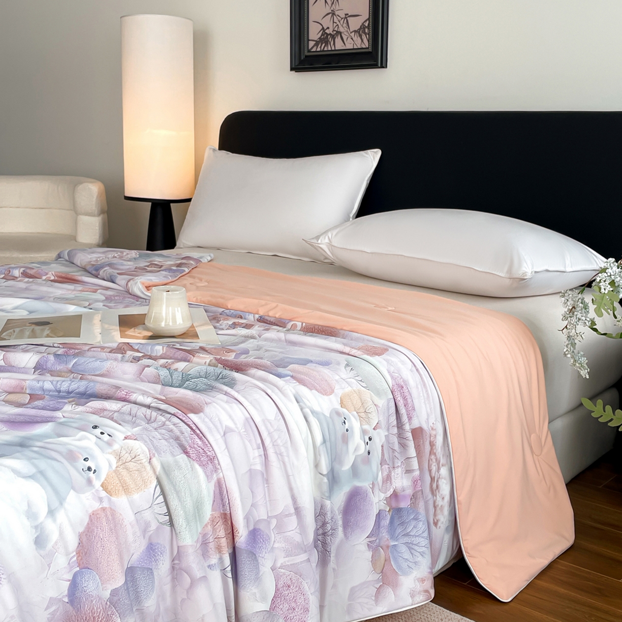 91家纺网 家纺一手货源 找家纺 （总）鑫贝阳 2026新款锦氨凉感丝夏被