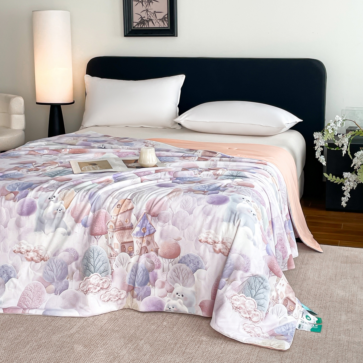 91家纺网 家纺一手货源 找家纺 （总）鑫贝阳 2026新款锦氨凉感丝夏被