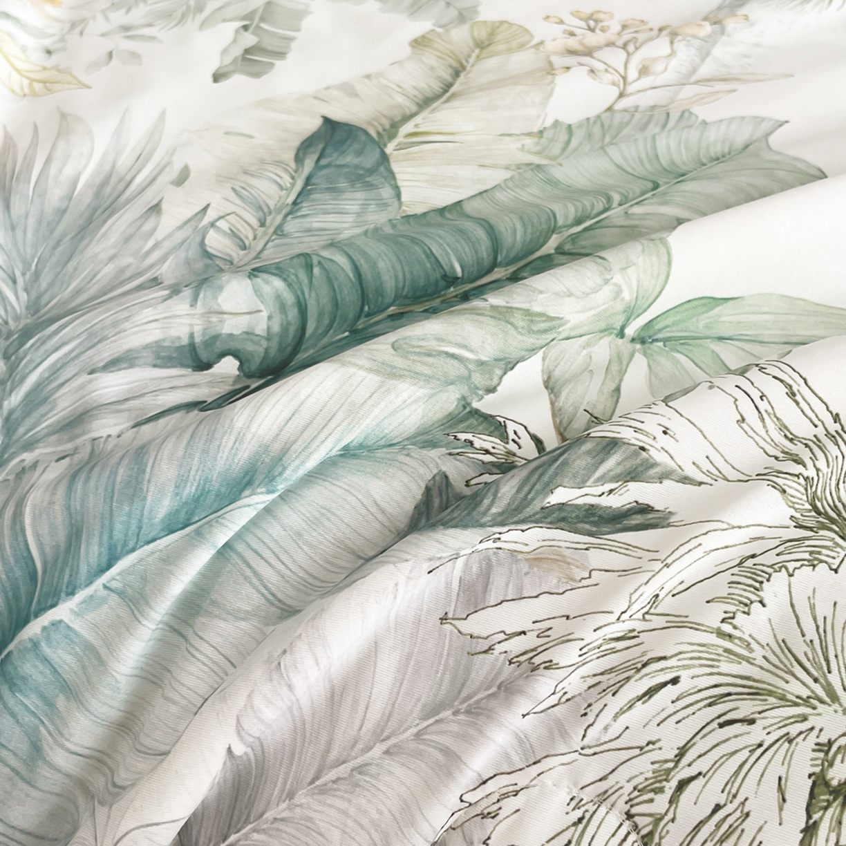 91家纺网 家纺一手货源 找家纺 鑫贝阳 2026新款锦氨凉感丝夏被 亚热带-绿