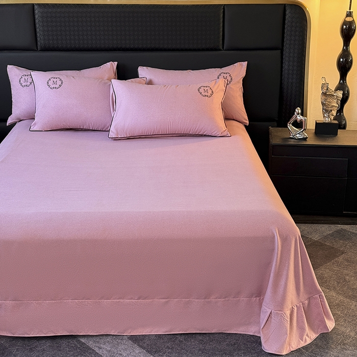 91家纺网 家纺一手货源 找家纺 （总）梵克保罗 2026新款加厚肌理纹碳素磨毛刺绣嵌绳轻奢四件套-慕韵