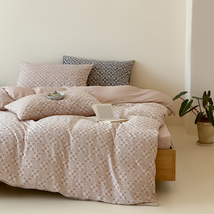 91家纺网 家纺一手货源 找家纺 （总）玛奇朵 2026新款60S全棉色织提花四件套-布尼尔系列 会员-10/基础控价 278/318/338