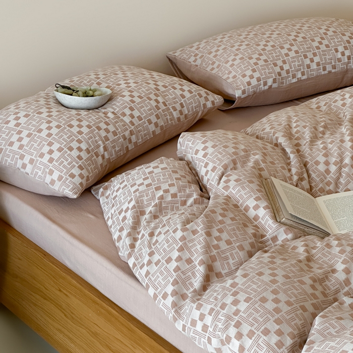 91家纺网 家纺一手货源 找家纺 （总）玛奇朵 2026新款60S全棉色织提花四件套-布尼尔系列 会员-10/基础控价 278/318/338