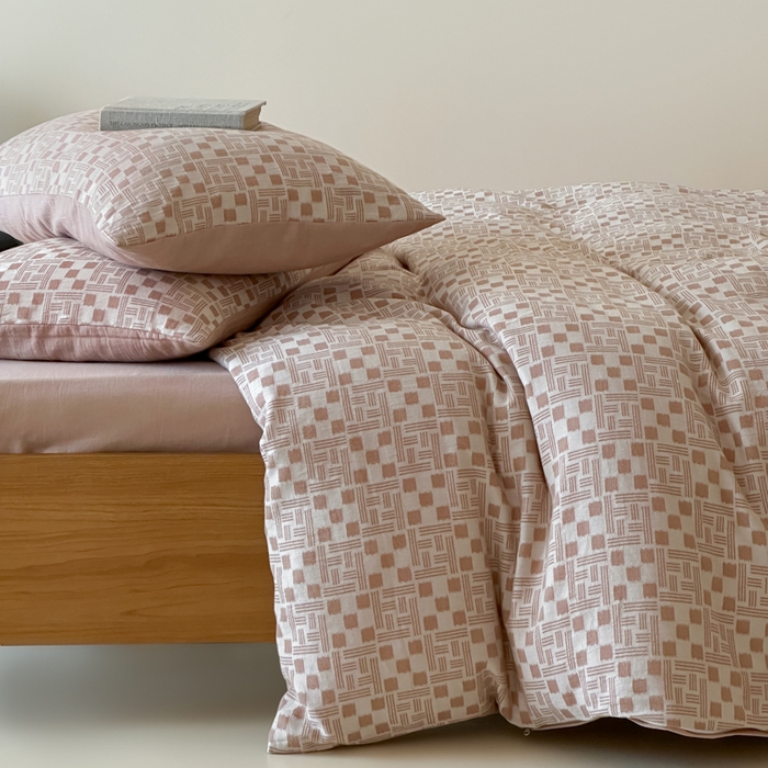 91家纺网 家纺一手货源 找家纺 （总）玛奇朵 2026新款60S全棉色织提花四件套-布尼尔系列 会员-10/基础控价 278/318/338