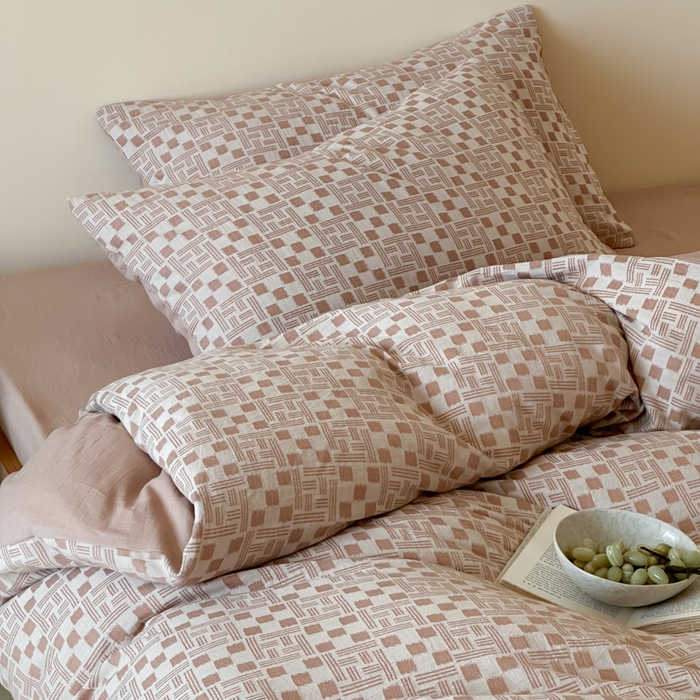 91家纺网 家纺一手货源 找家纺 （总）玛奇朵 2026新款60S全棉色织提花四件套-布尼尔系列 会员-10/基础控价 278/318/338