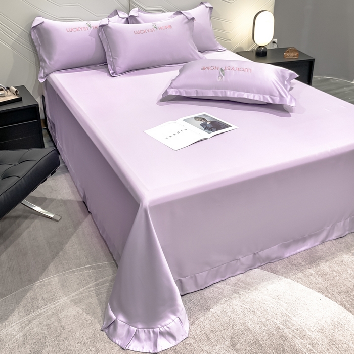 91家纺网 家纺一手货源 找家纺 梵克保罗 2026新款天丝双拼刺绣四件套-卡骆驰 卡骆驰-梦幻紫