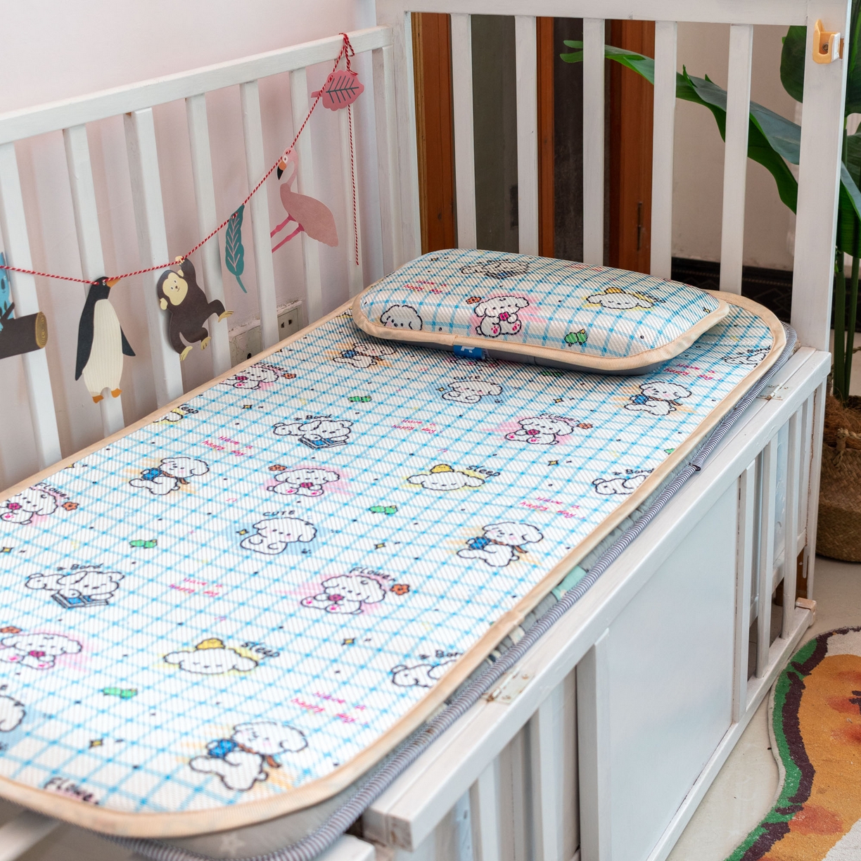 91家纺网 家纺一手货源 找家纺 （总）欣宜家纺 2026春夏新款窄边儿童凉席