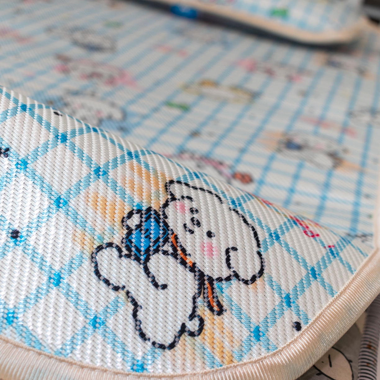 91家纺网 家纺一手货源 找家纺 （总）欣宜家纺 2026春夏新款窄边儿童凉席