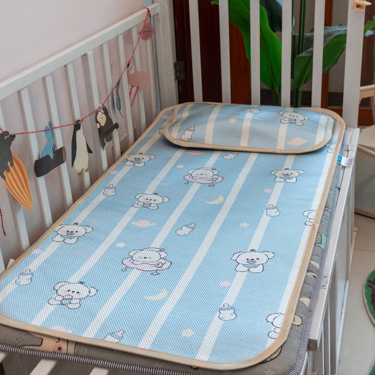 91家纺网 家纺一手货源 找家纺 （总）欣宜家纺 2026春夏新款窄边儿童凉席