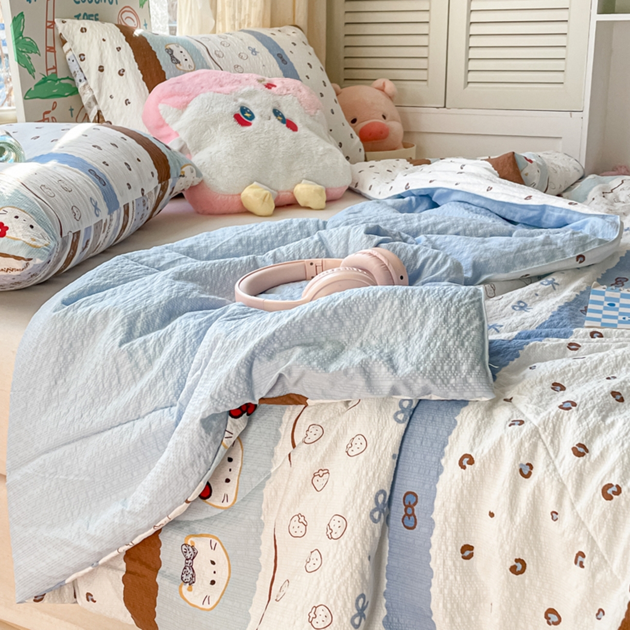 91家纺网 家纺一手货源 找家纺 （总）云玲时尚 2026新款A类大豆纤维费尔岛系列夏被夏凉被空调被